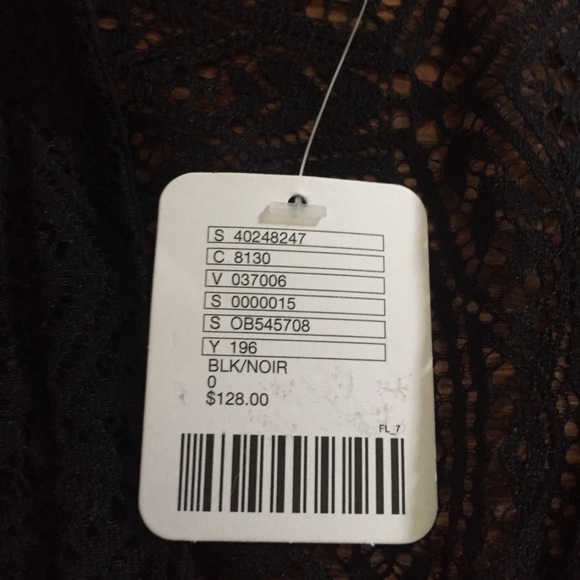 NWT Free People Black Lace Long Sleeve Dress - Picture 3 of 8